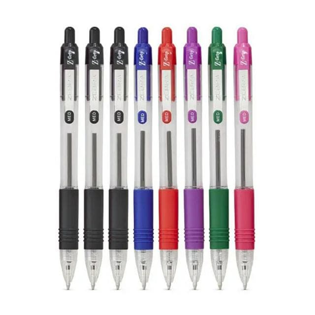 Zebra Z Grip Ballpoint Pen Assorted - Pack of 8 - gallery image 2