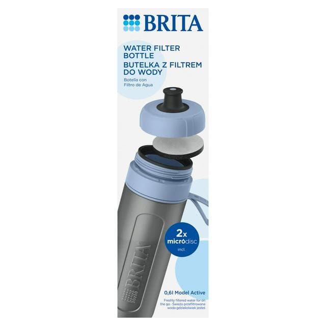 BRITA Sports Water Filter Bottle Model Active - Dark Blue - 600ml - gallery image 1