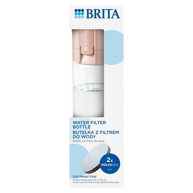 BRITA 600ml Water Filter Bottle - Apricot - gallery image 1