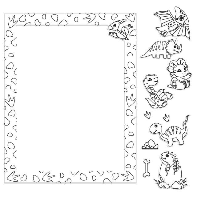 Colour Me Magnets Dinosaurs Book - gallery image 2