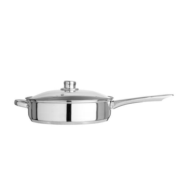 Sainsbury's Home 26cm Stainless Steel Saute Pan - gallery image 1