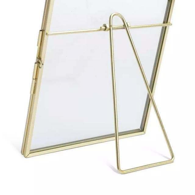 Habitat Skinny Metal Easel Picture Frame - Gold - 18x13cm - gallery image 5