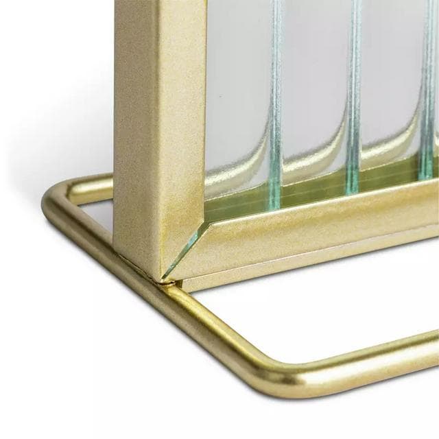 Habitat Reeded Glass Frame on Stand - Gold - 5x7" - gallery image 5