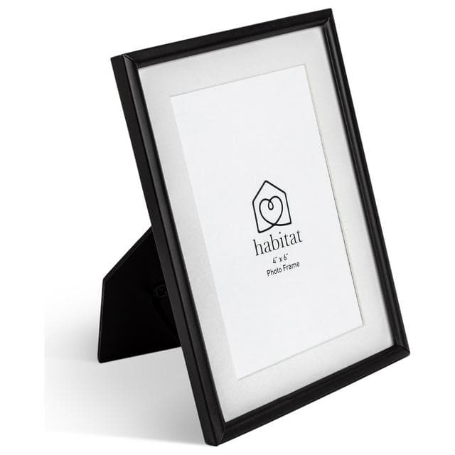 Habitat Skinny Metal Picture Frame - Black - 19x14cm - gallery image 3