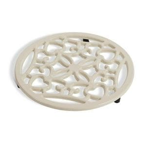 Habitat Cast Iron Trivet - Cream