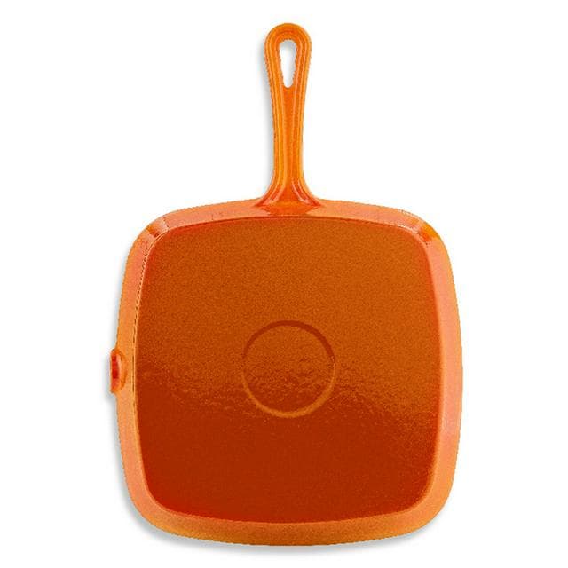 Habitat 23cm Cast Iron Griddle Pan - Orange - gallery image 3