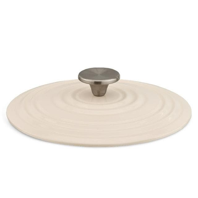 Habitat 3.3 Litre Cast Iron Casserole Dish - Cream - gallery image 4