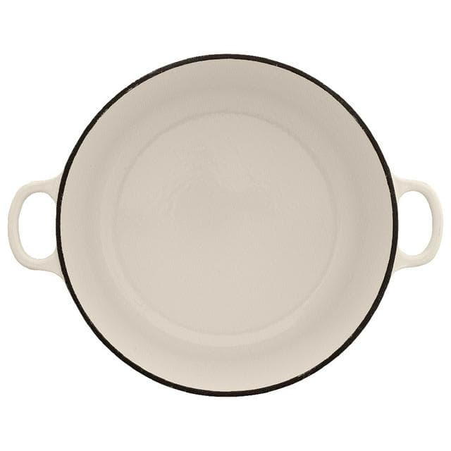 Habitat 5.3 Litre Cast Iron Casserole Dish - Cream - gallery image 3