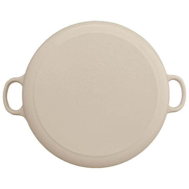 Habitat 5.3 Litre Cast Iron Casserole Dish - Cream - gallery image 5