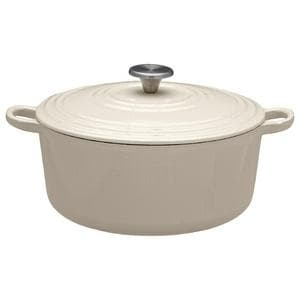 Habitat 5.3 Litre Cast Iron Casserole Dish - Cream
