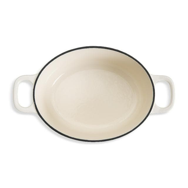 Habitat 4.7 Litre Cast Iron Casserole Dish - Cream - gallery image 2