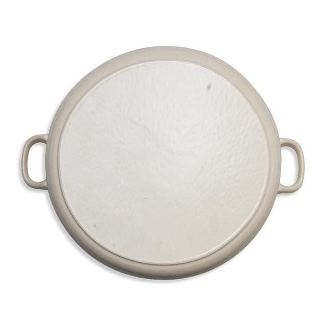 Habitat 4.7 Litre Cast Iron Casserole Dish - Cream - gallery image 4