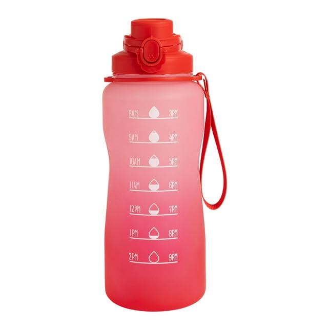 Sainsbury's Home Red Pink Ombre Tracker Bottle - 2.2L - gallery image 1
