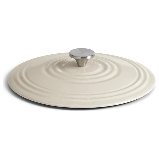 Habitat 4 Litre Cast Iron Casserole Dish - Cream - gallery image 4