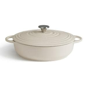 Habitat 4 Litre Cast Iron Casserole Dish - Cream