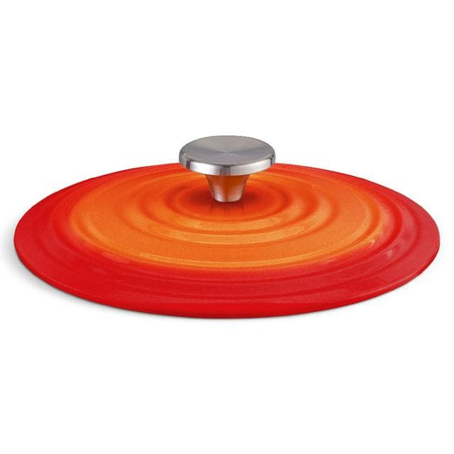 Habitat 3.3 Litre Cast Iron Casserole Dish - Orange - gallery image 4