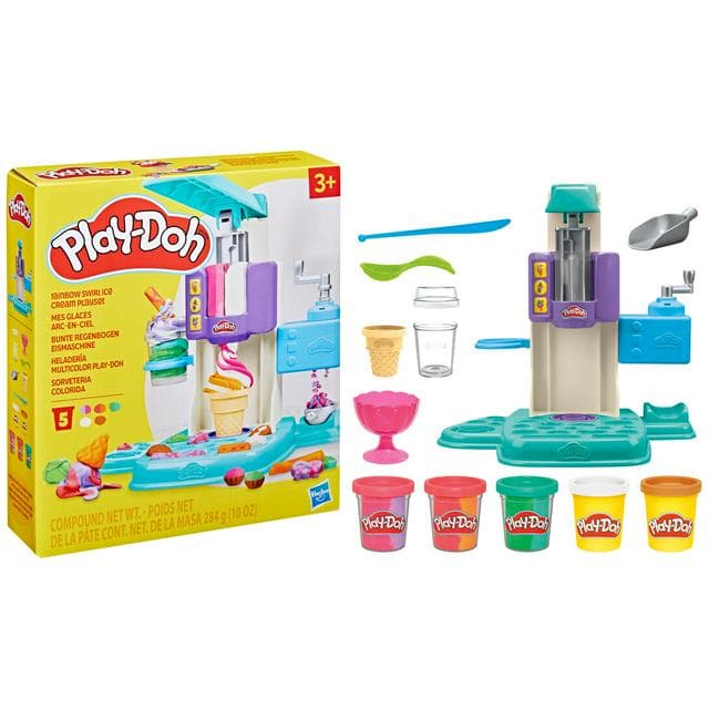Play-Doh Rainbow Swirl Ice Cream Playset - gallery image 1