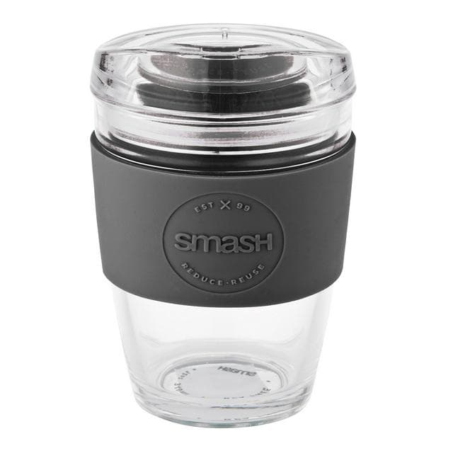 Smash Glass Coffee Cup - Black - gallery image 1