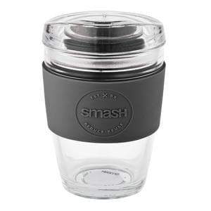 Smash Glass Coffee Cup - Black