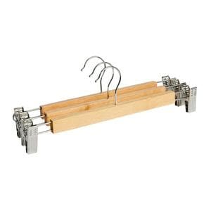 Habitat Pack of 3 Wooden Clip Trouser Hangers