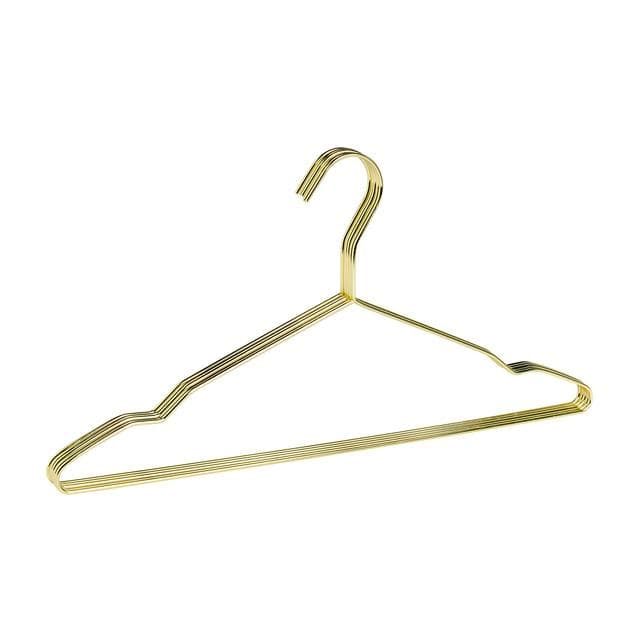 Habitat Pack of 5 Hangers - Golden - gallery image 1