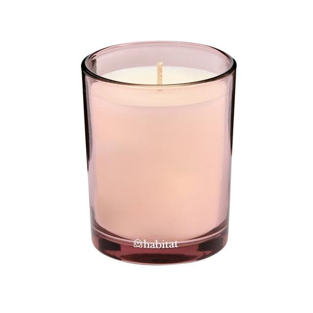 Habitat Scented Pink Stripe Boxed Candle - Pepper & Cassis - gallery image 1