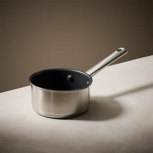 Habitat ellipse brushed stainless steel 14cm milk pan