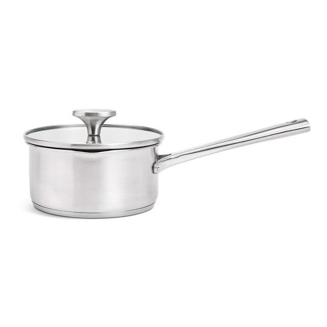 Habitat Ellipse Brushed Stainless Steel 16cm Saucepan - gallery image 2