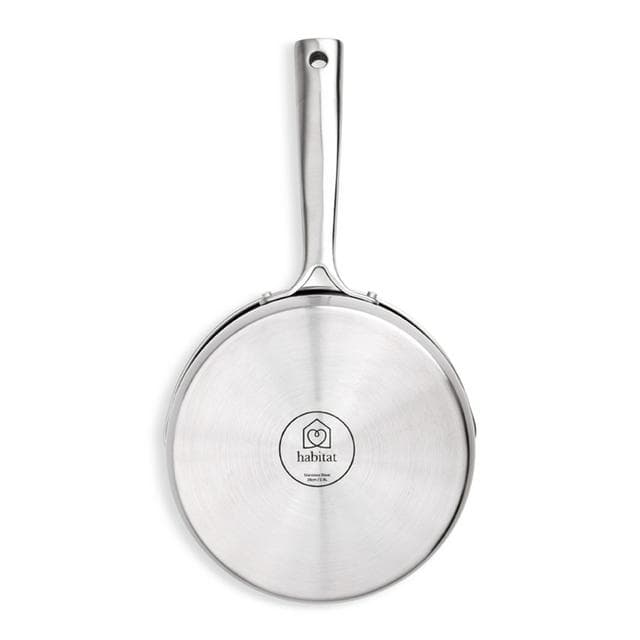 Habitat Ellipse Brushed Stainless Steel 18cm Saucepan - gallery image 3