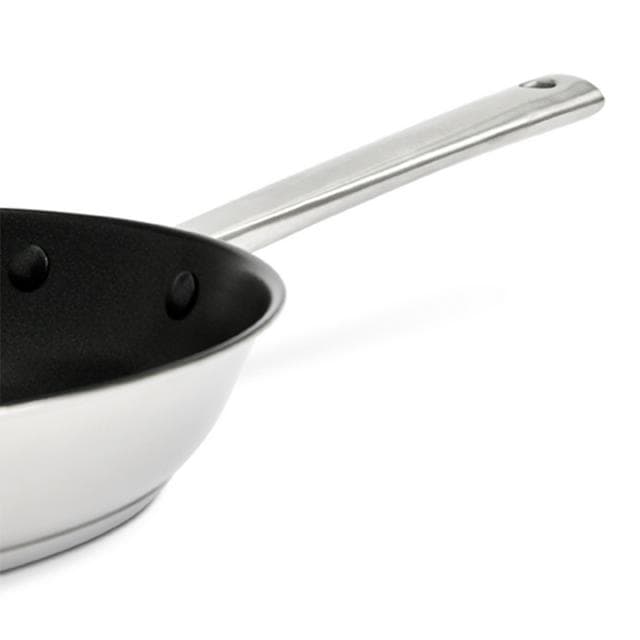 Habitat Ellipse Brushed Stainless Steel 24cm Frying Pan - gallery image 3