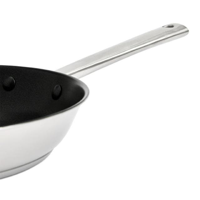 Habitat Ellipse Brushed Stainless Steel 28cm Frying Pan - gallery image 3