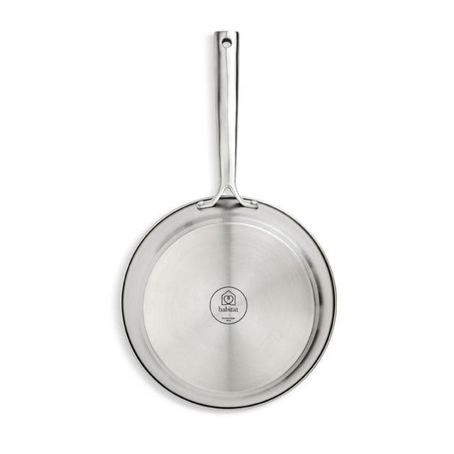 Habitat Ellipse Brushed Stainless Steel 28cm Frying Pan - gallery image 4