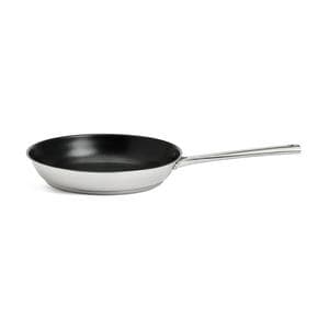 Habitat Ellipse Brushed Stainless Steel 28cm Frying Pan
