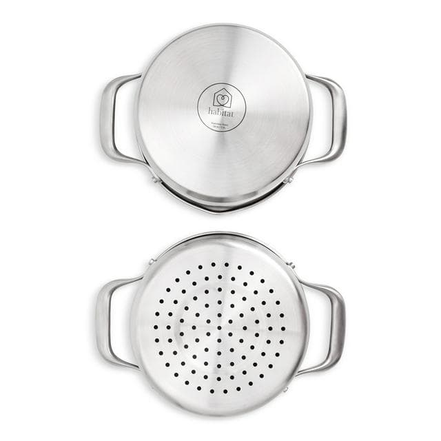 Habitat Ellipse Brushed 3 Tier Stainless Steel Steamer - gallery image 5