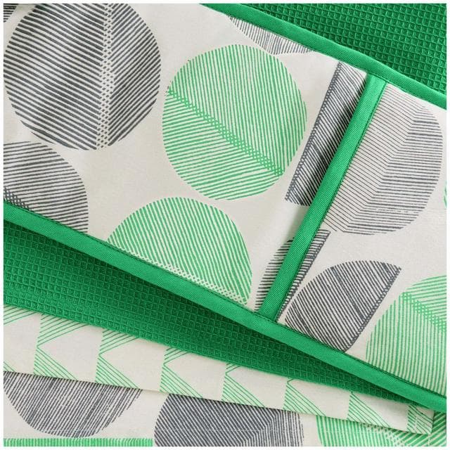 Habitat Pack of 3 Linear Circles Tea Towel - gallery image 3