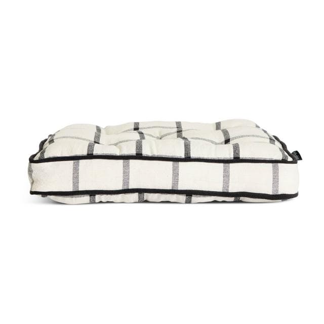 Habitat Woven Industrial Check Seat Cushion - Neutral - gallery image 3