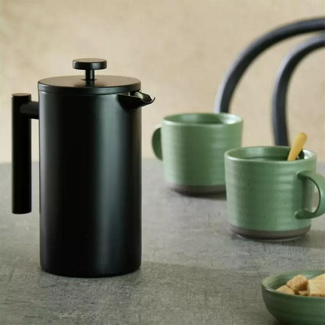 Habitat Double Walled 8 Cup 1000ml Cafetiere - Black - gallery image 2