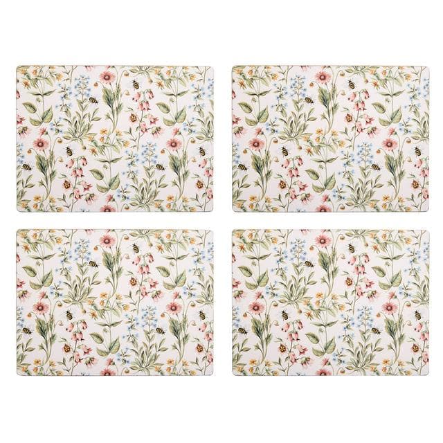 Sainsbury's Home Bee Floral Corkback Set of 4 Placemats - gallery image 1