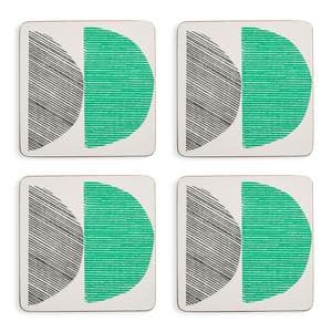 Habitat Linear Circles Set of 4 Coasters