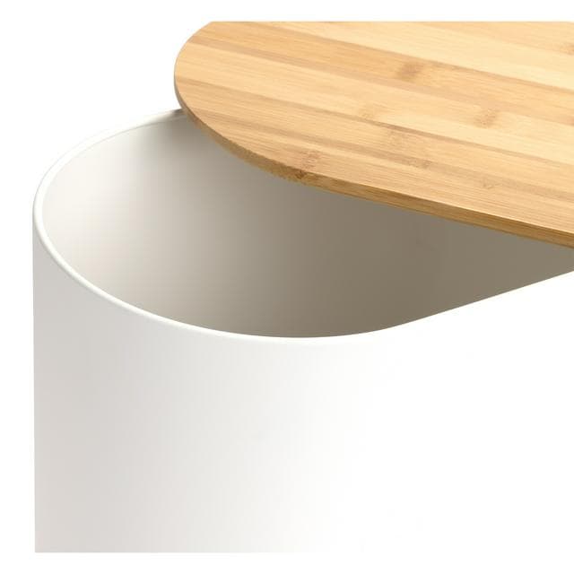 Habitat Embossed Text Carbon Steel Bread Bin - gallery image 3