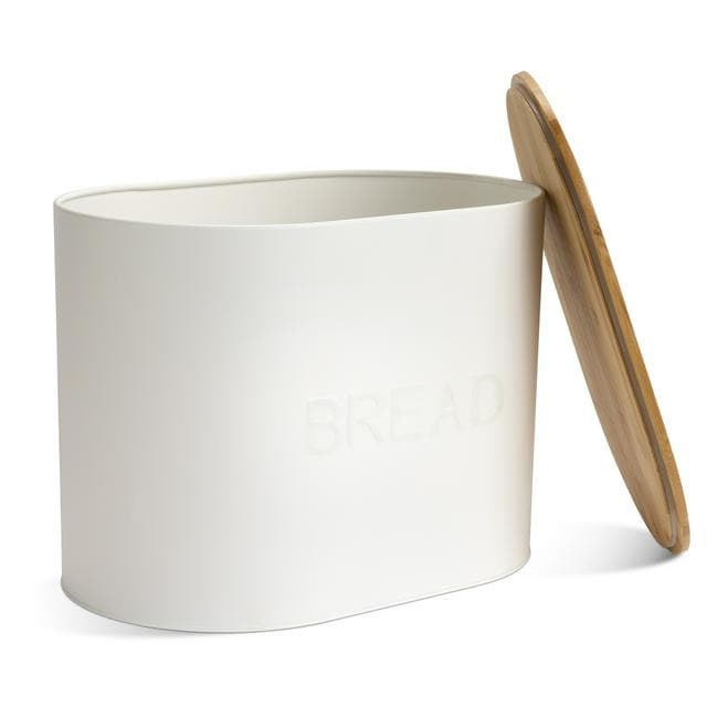 Habitat Embossed Text Carbon Steel Bread Bin - gallery image 4