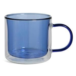 Habitat Double Walled Mug - Blue