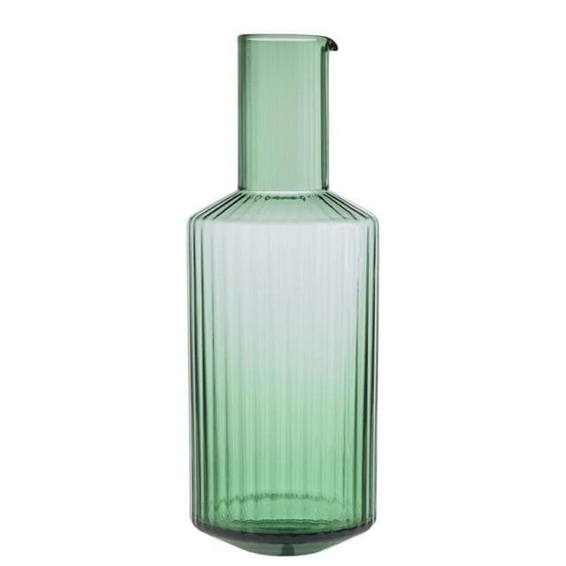 Habitat Wide Ribbed Carafe - Green - gallery image 1