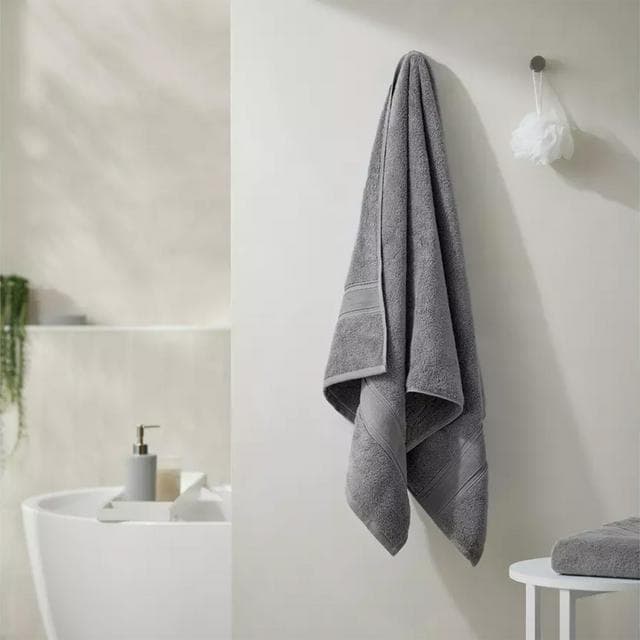 Habitat Supersoft Bath Towel - Slate - gallery image 1