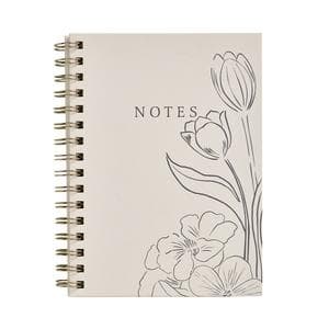 Sainsbury's Home A5 Floral Outline Wiro Notebook