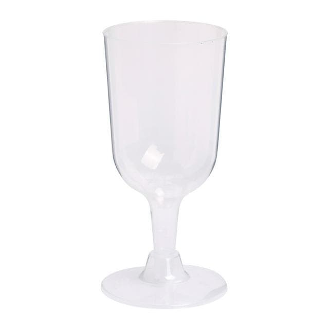 Sainsbury's Home Pack of 10 Reusable Recyclable Clear Plastic Wine Glasses - 170ml - gallery image 1