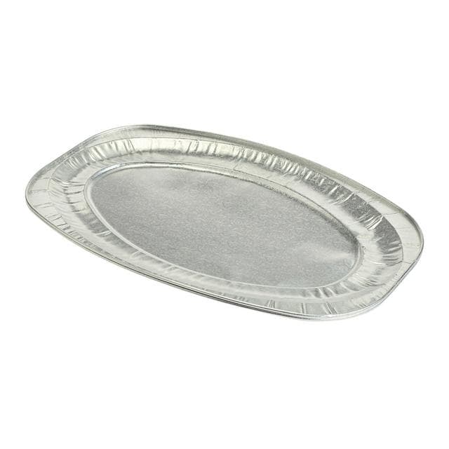 Sainsbury's Home Pack of 2 Silver Foil Platters - gallery image 1