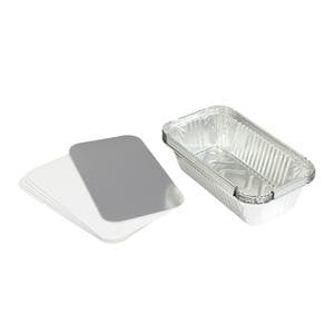 Sainsbury's Home Pack of 6 Foil Food Trays With Lids - 23oz