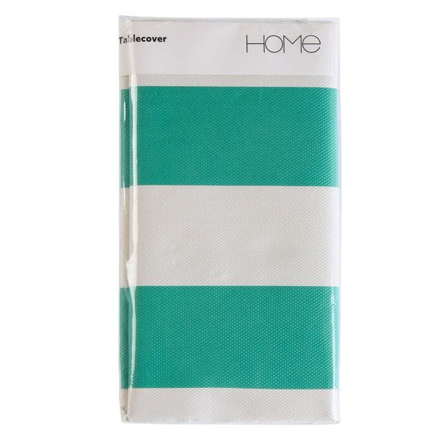 Sainsbury's Home Stiped Paper Tablecover - 120x180cm - Green & White - gallery image 1