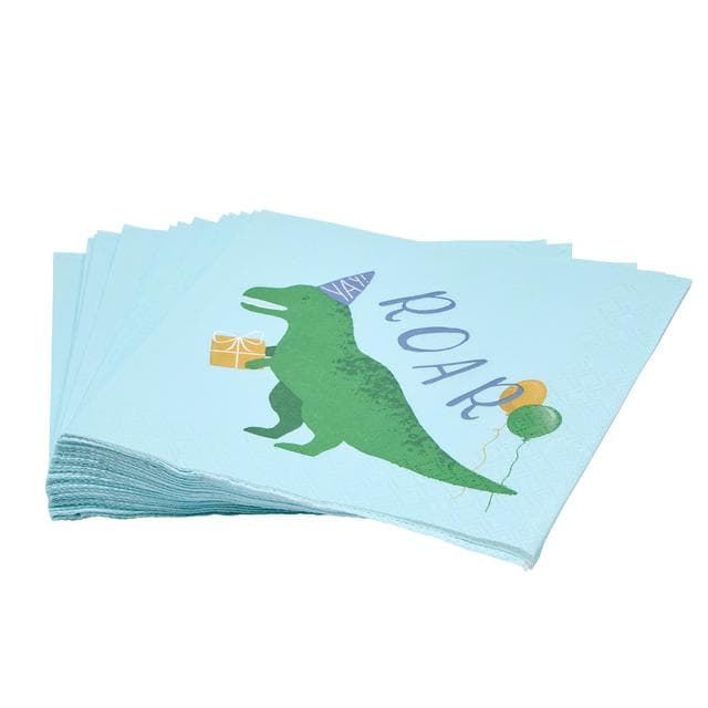 Sainsbury's Home Pack of 20 3ply Dinosaur Paper Napkins - 33cm - gallery image 1
